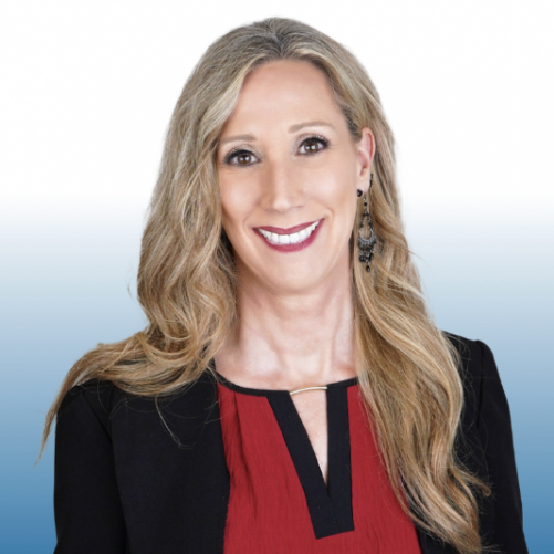 Professional headshot of a smiling Equity team member with long blonde hair